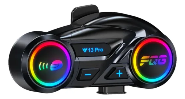 Intercomunicador Bluetooth para Casco de Moto Y13 Pro con Luces RGB