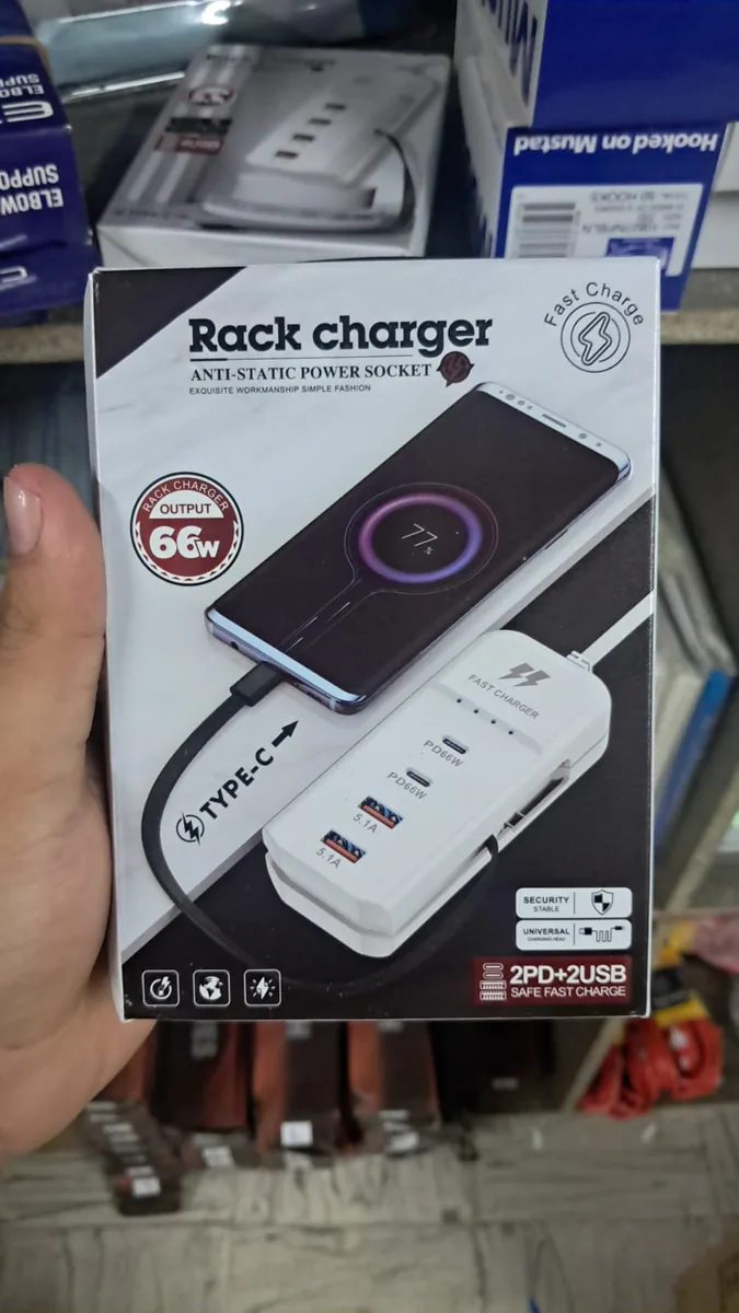 Cargador Multipuerto de Carga Rápida 66 W con 2 USB-C y 2 USB, foto 5 de 5