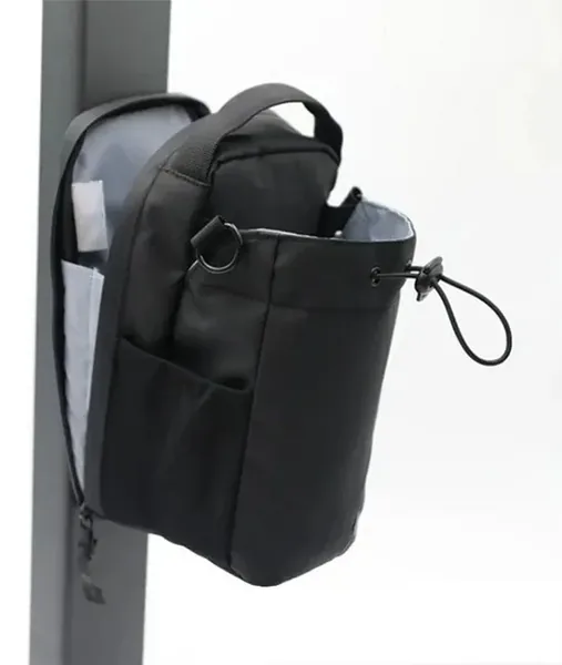 Bolso magnético para gimnasio con portabotella y bolsillos
