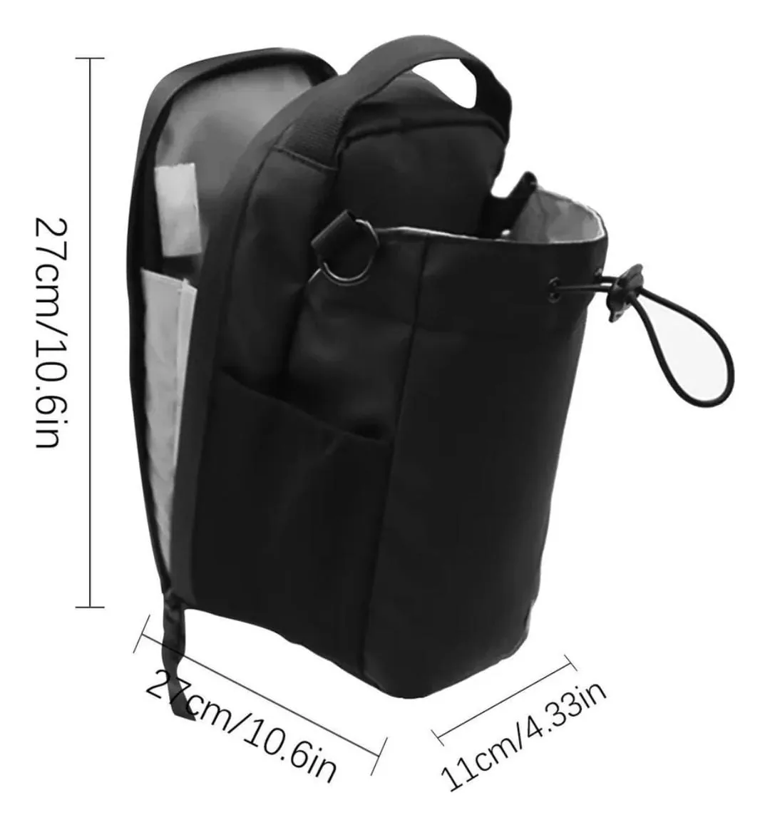 Bolso magnético para gimnasio con portabotella y bolsillos, foto 2 de 5