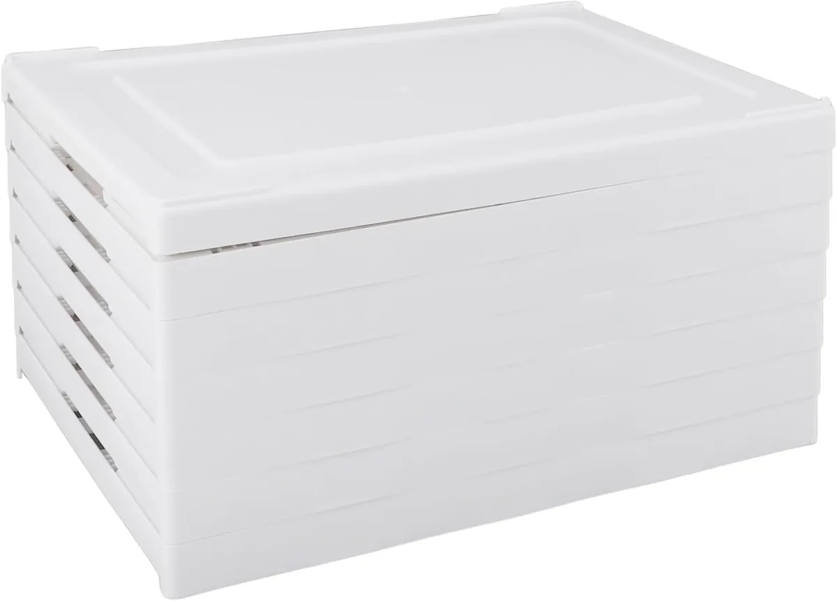 Organizador de zapatos plegable de 6 niveles con puertas transparentes, foto 4 de 5