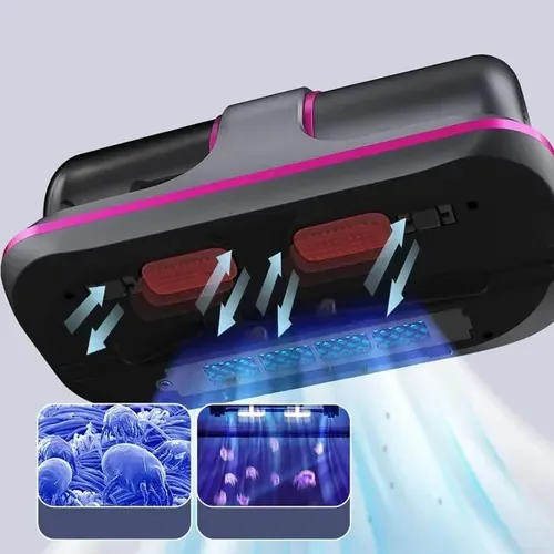 Aspiradora de ácaros inalámbrica con luz UV para colchones y sofás, foto 6 de 6