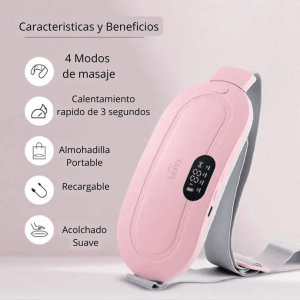Masajeador Eléctrico para Cólicos Menstruales Inalámbrico Alivio Inmediato