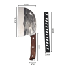 Cuchillo Hacha Multiuso Japonés Acero Inoxidable Versatilidad y Precisión
